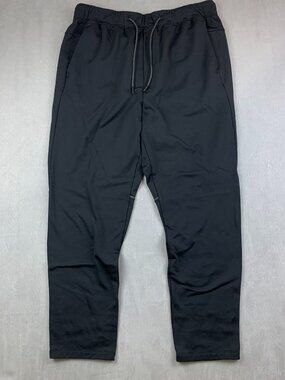 Lululemon Mens Sweatpants XL Black Syntech Pant Fleece Lined Reflective M5341S